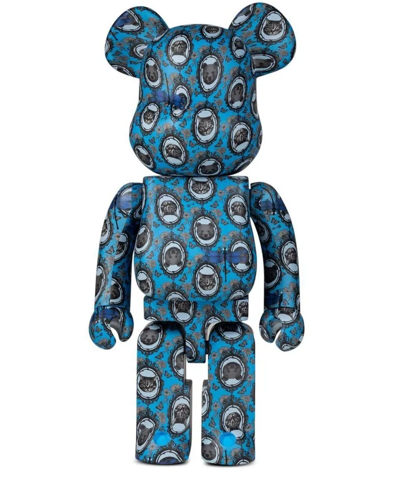 Medicom Toy x Robe Japonica Mirror BE@RBRICK Figur Blau