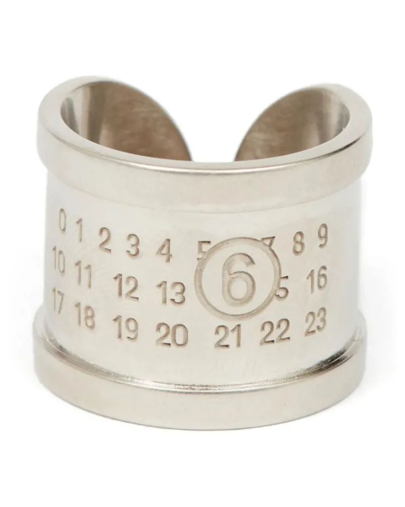 Maison Margiela Ring mit Nummern - Silber Silber