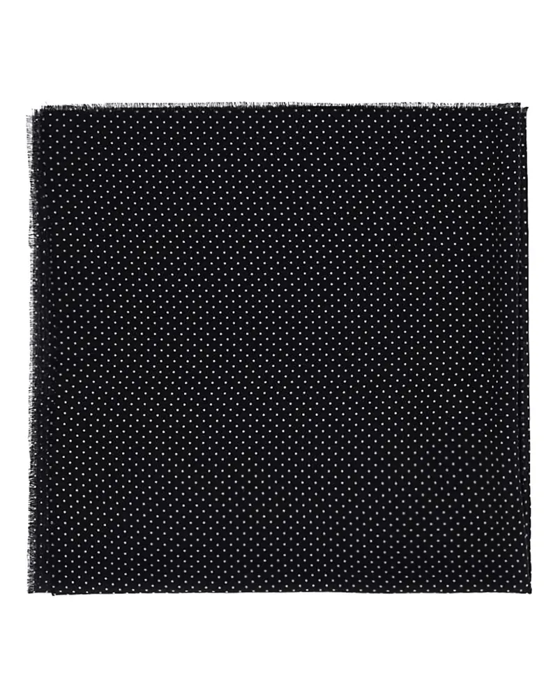 Destin Schal mit Polka Dots - Schwarz Schwarz
