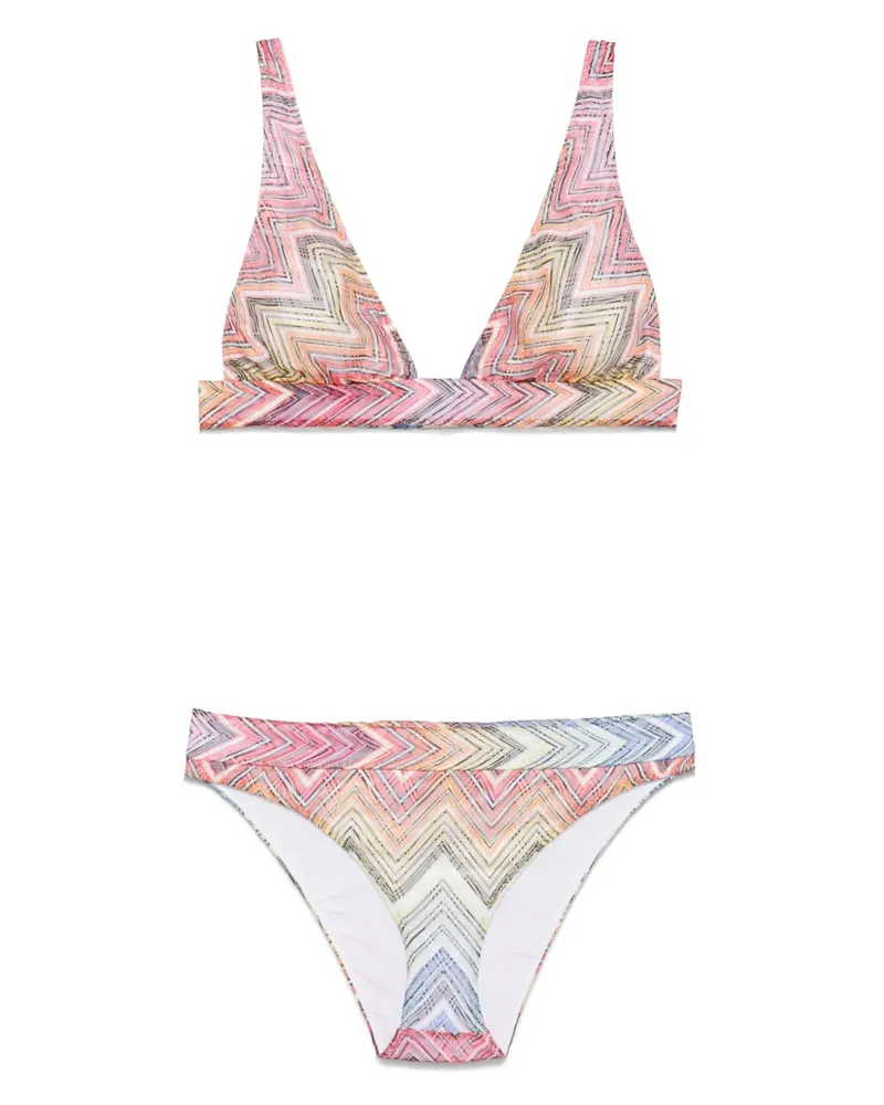Missoni Bikini mit Zickzackmuster - Orange Orange