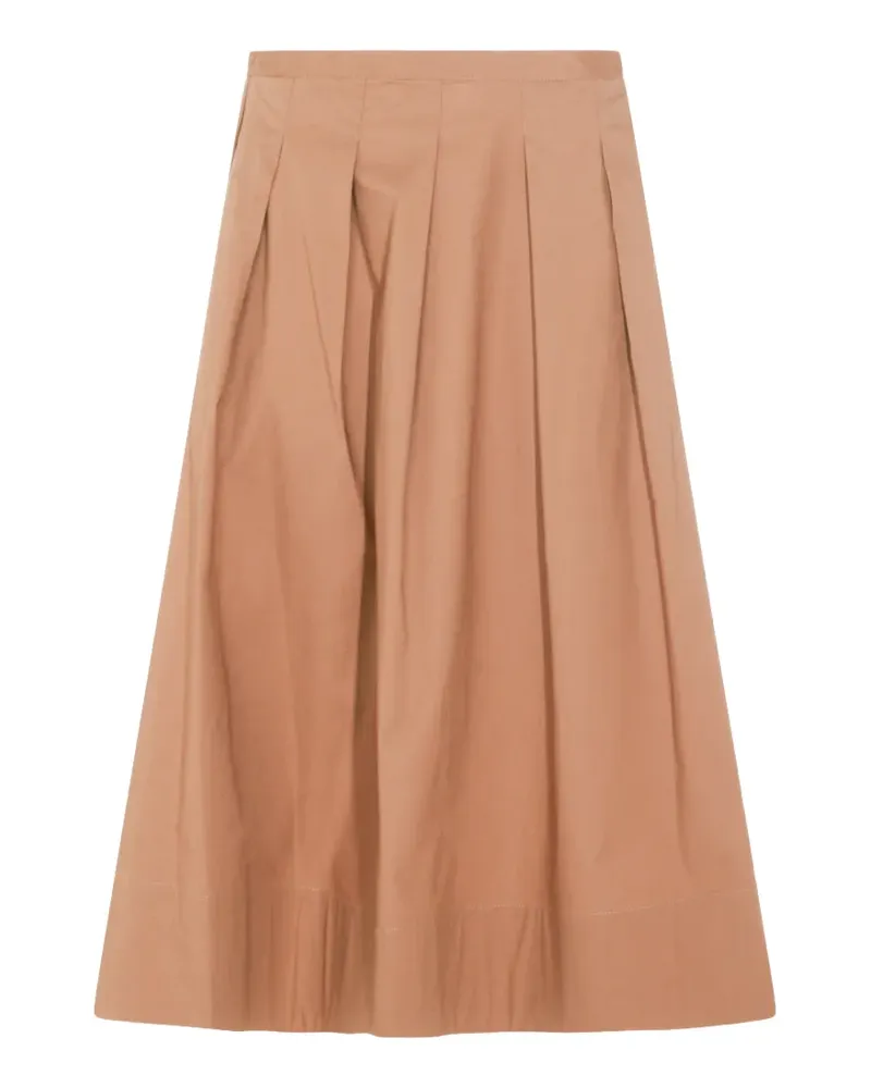 nine:inthe:morning pleated midi skirt - Orange Orange