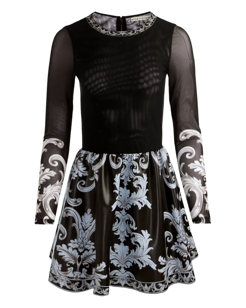 Alice + Olivia Chara mini dress - Schwarz Schwarz