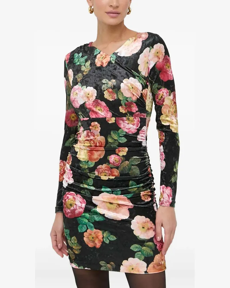 Guess floral long-sleeve dress - Schwarz Schwarz
