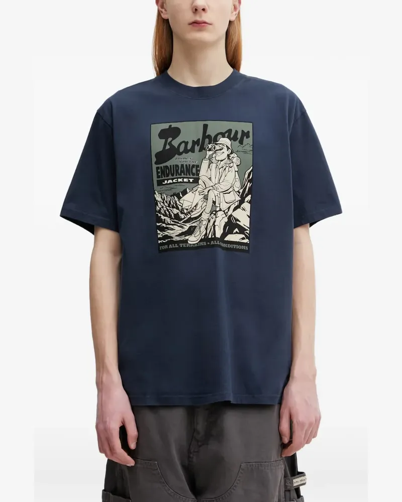 Barbour Conditions T-shirt - Blau Blau