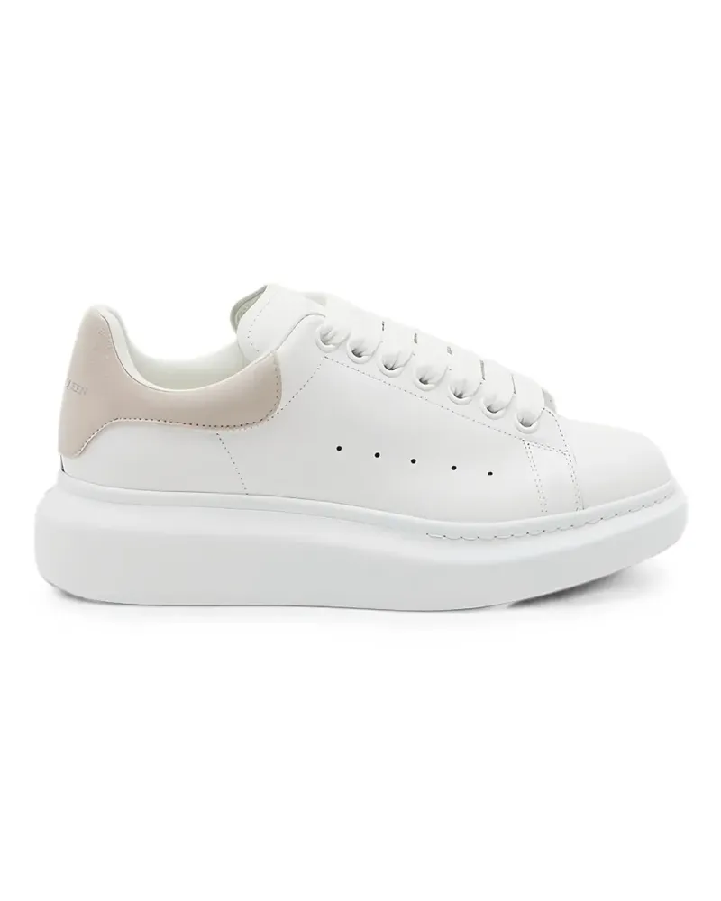 Alexander McQueen Oversized suede-trim sneakers - Weiß Weiß