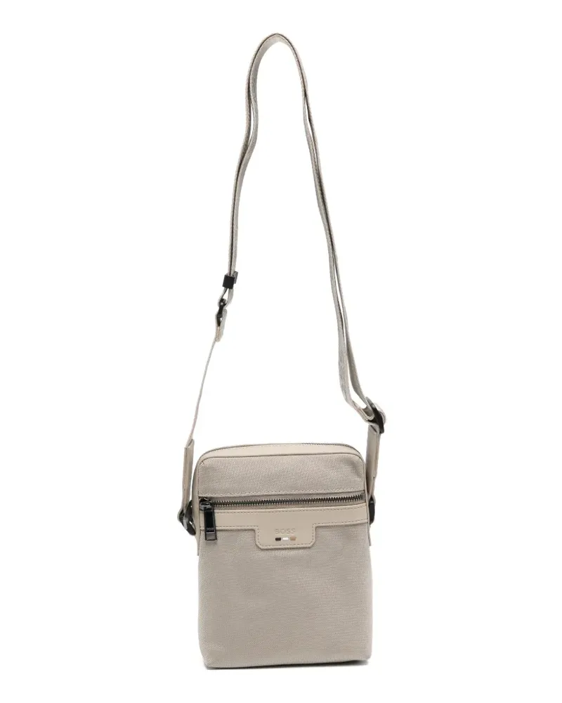 HUGO BOSS logo messenger bag - Nude Nude