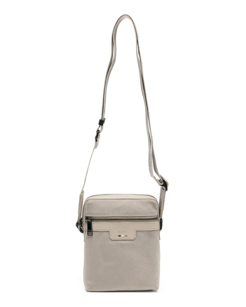HUGO BOSS logo messenger bag - Nude Nude