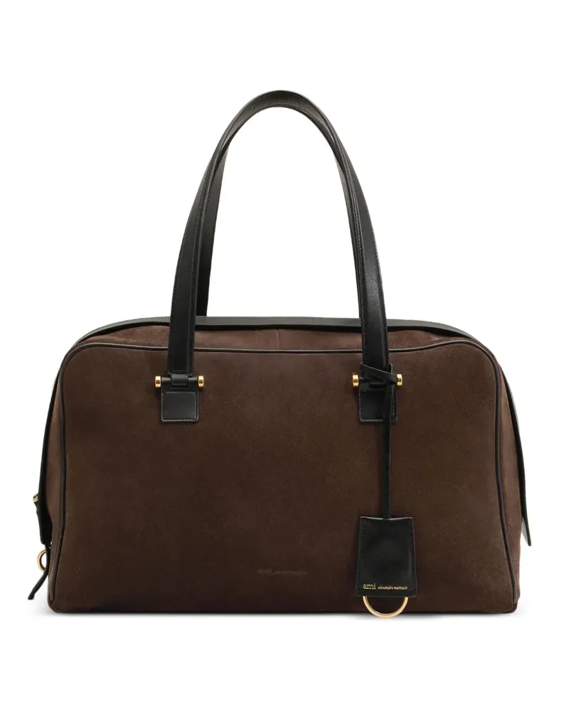 AMI Paris Georges Bowlingtasche aus Rindsleder - Braun Braun