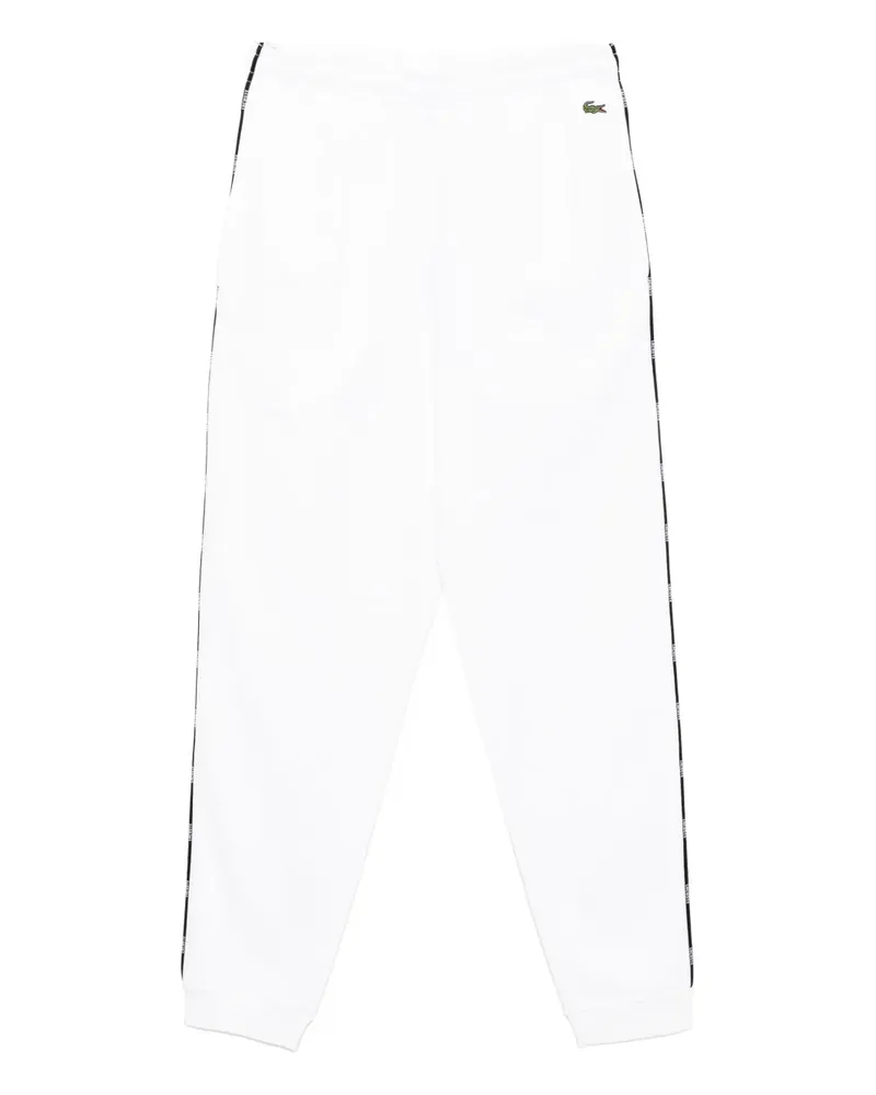 Lacoste Jogginghose mit Logo-Besatz - Weiß Weiß