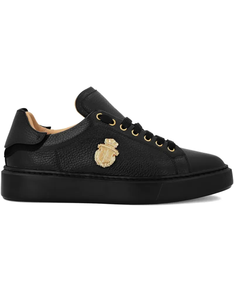 Billionaire Sneakers mit Logo-Schild - Schwarz Schwarz