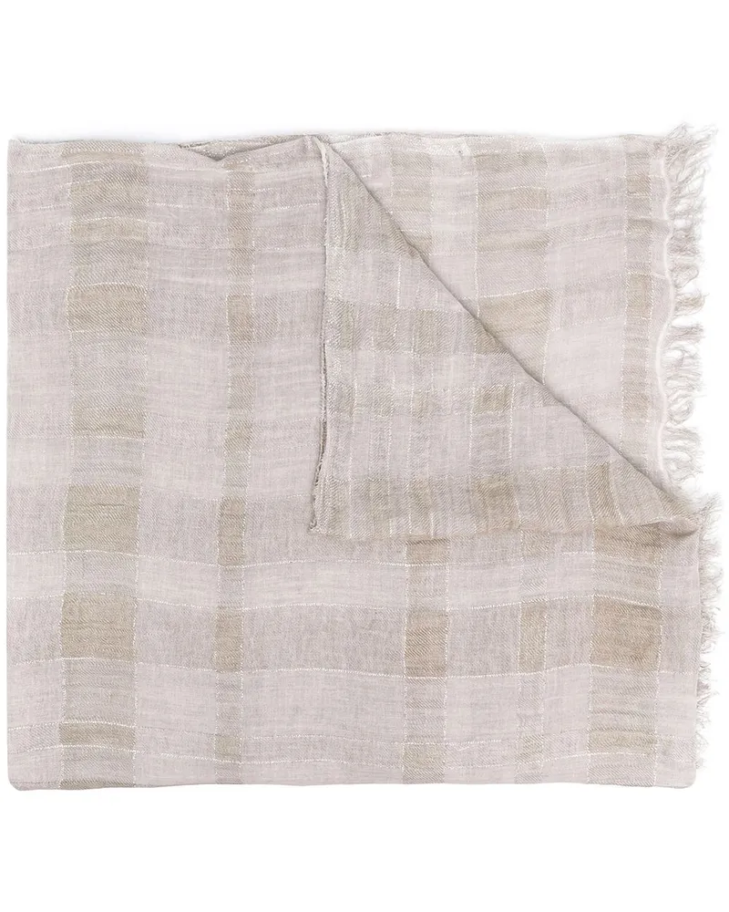 Fabiana Filippi Schal mit Fransen - Grau Grau