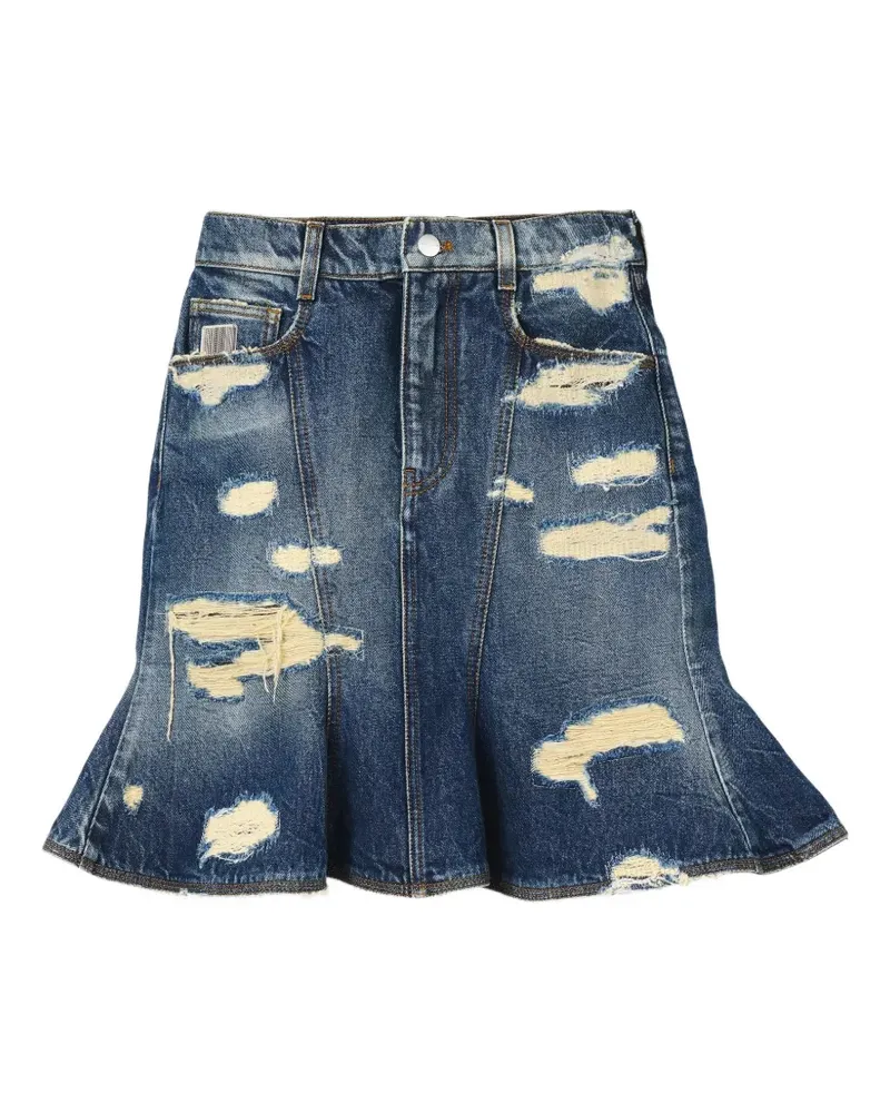 Marc Jacobs The Rip&Repair Minirock mit ausgestelltem Schnitt - Blau Blau