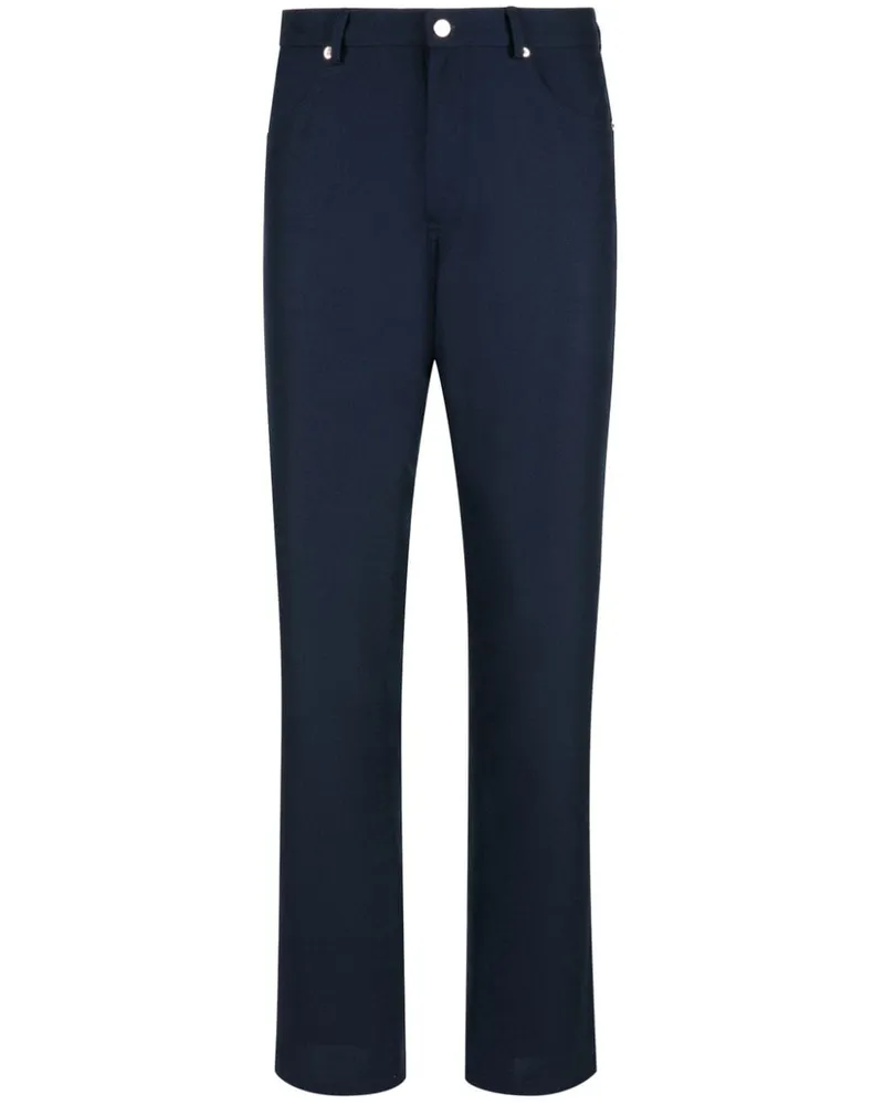 Bally Halbhohe Straight-Leg-Chino Blau