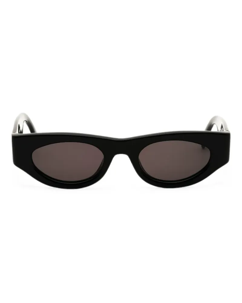 Palm Angels Griffith Sonnenbrille mit ovalem Gestell - Schwarz Schwarz