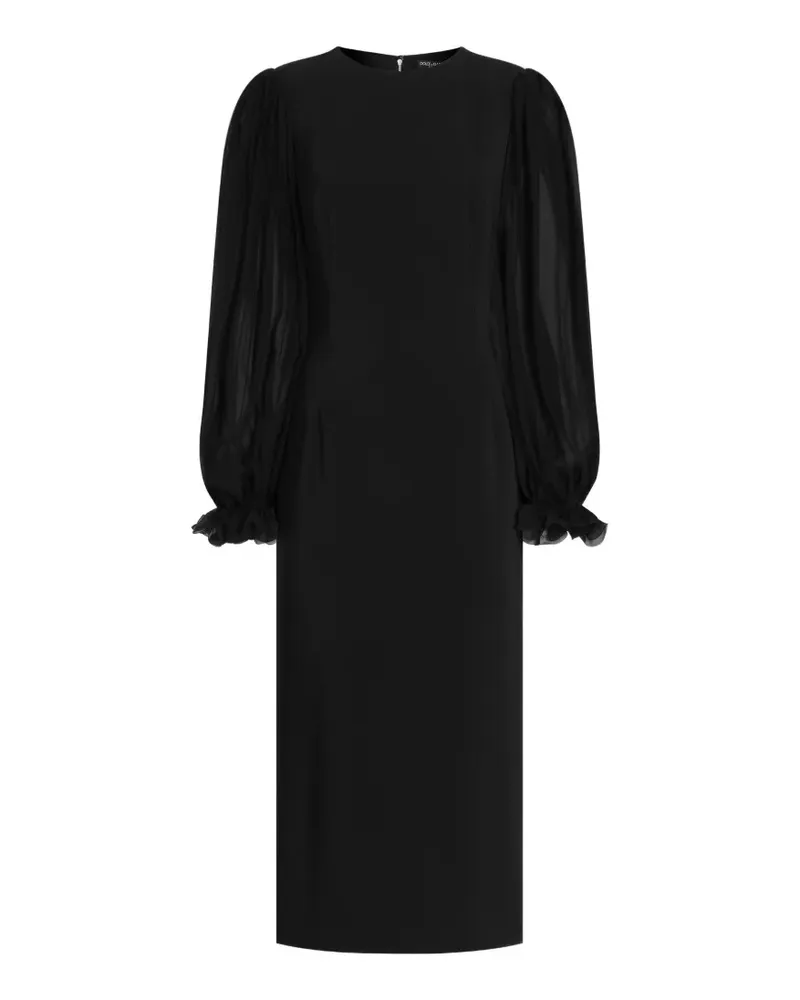 Dolce & Gabbana Strukturiertes Kleid - Schwarz Schwarz