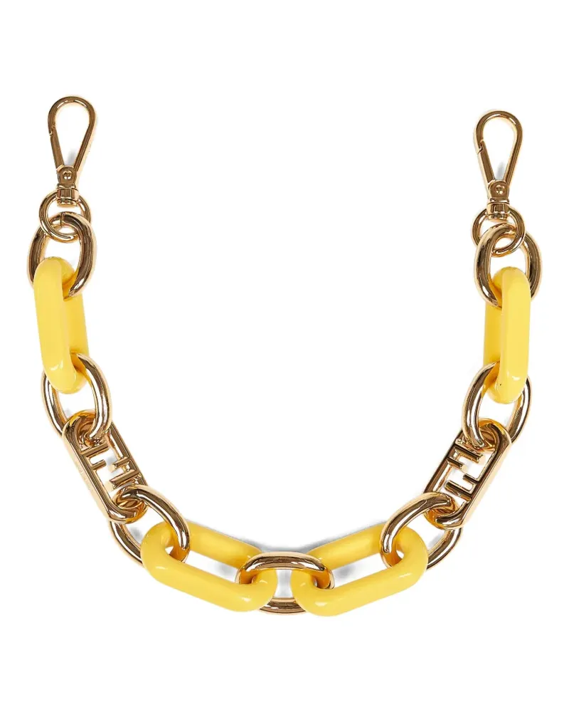 Fendi mini FF chain bag strap - Gelb Gelb