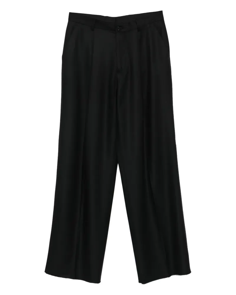 PAURA Egon Pence pleated trousers - Schwarz Schwarz