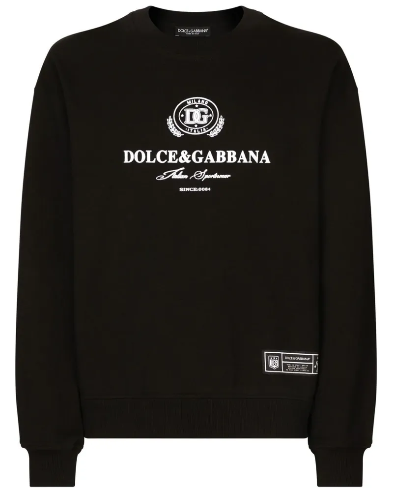 Dolce & Gabbana Sweatshirt mit Logo-Print - Schwarz Schwarz