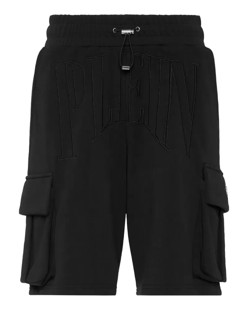 Philipp Plein Joggingshorts mit aufgesetzten Taschen - Schwarz Schwarz