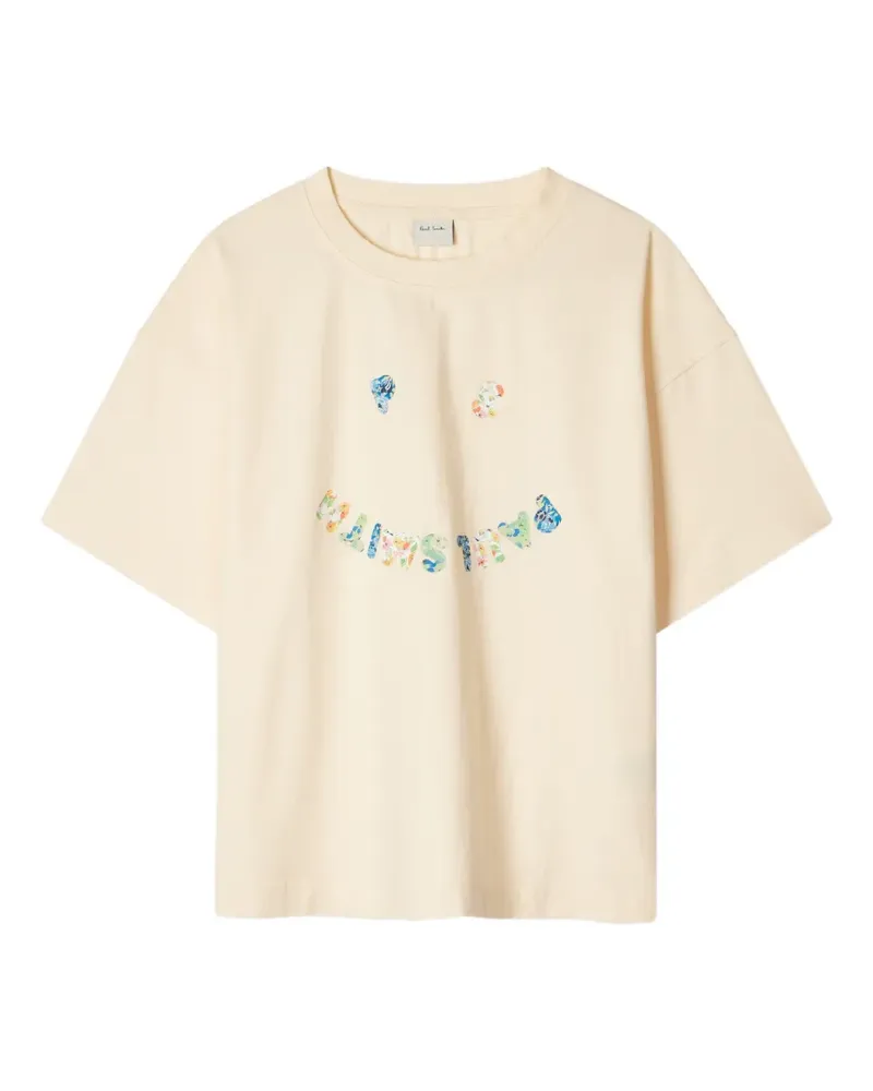 Paul Smith T-Shirt mit Blumenprint - Nude Nude