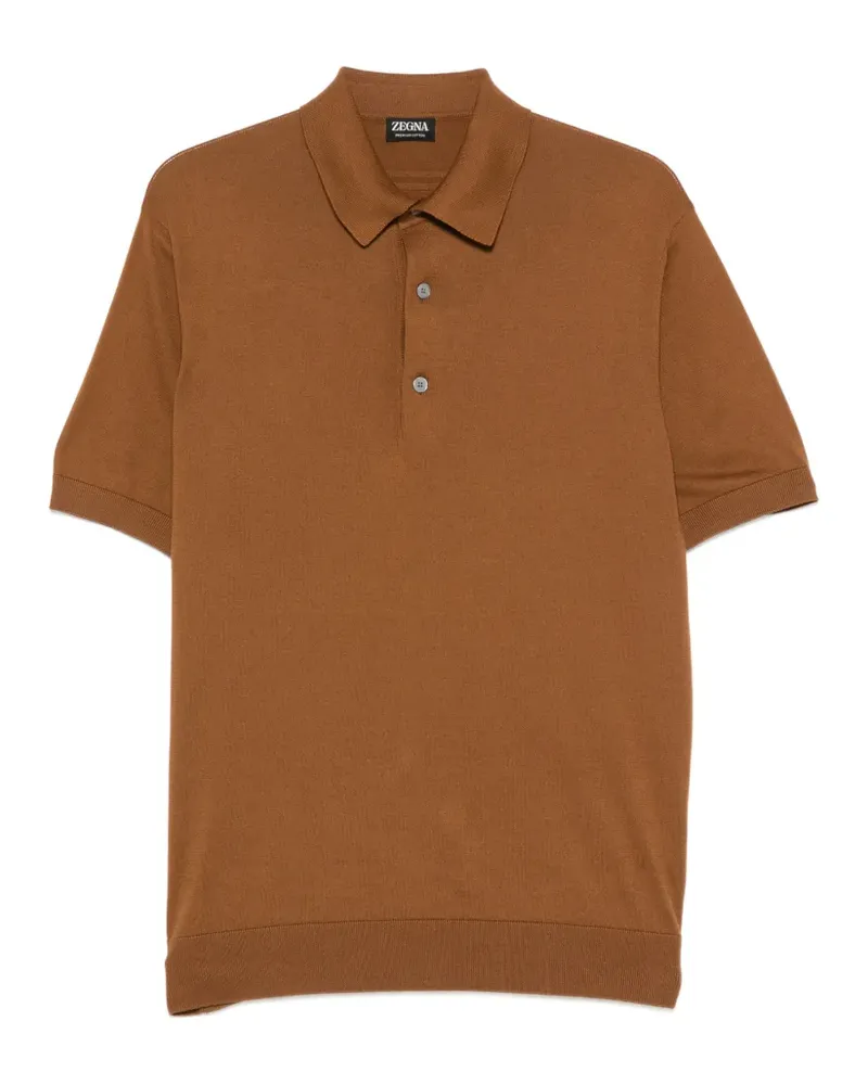 Ermenegildo Zegna short-sleeve polo sweater - Rot Rot
