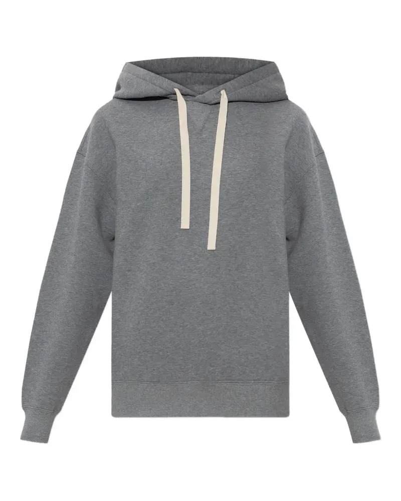 Jil Sander logo-print drawstring hoodie - Grau Grau