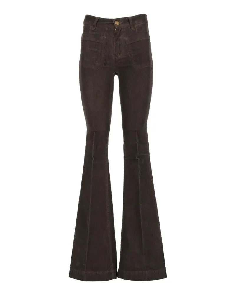 Seafarer Delphine stretch-corduroy flared trousers - Braun Braun