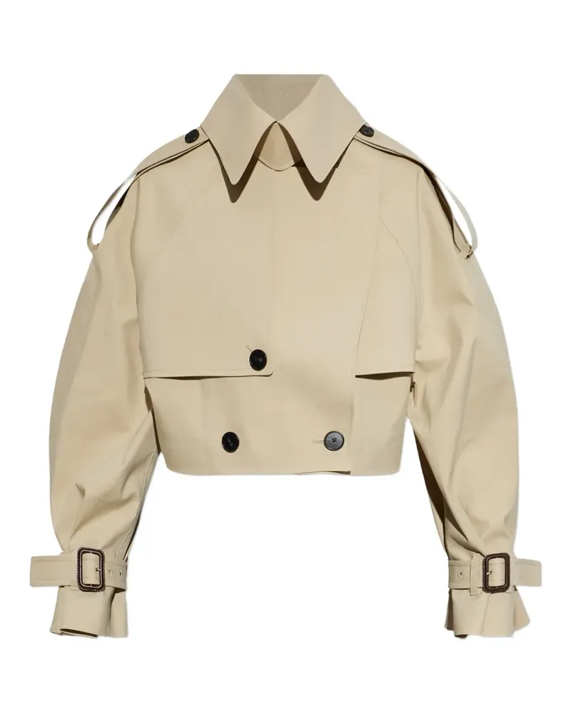 Givenchy cropped double-breasted jacket - Nude Nude