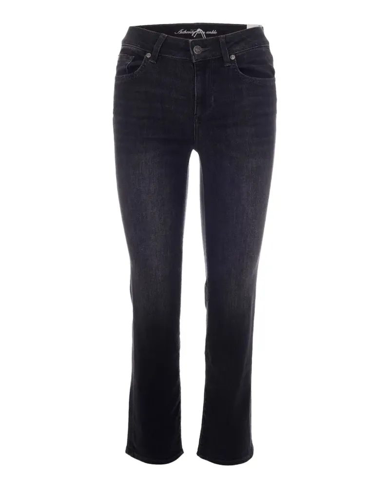 Liu Jo embellished straight-leg jeans - Schwarz Schwarz