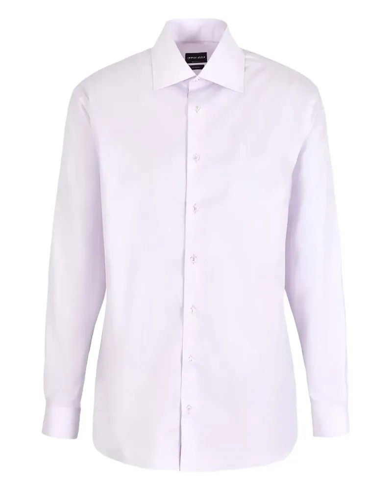 Giorgio Armani Button-down-Hemd aus Baumwolle - Violett Violett