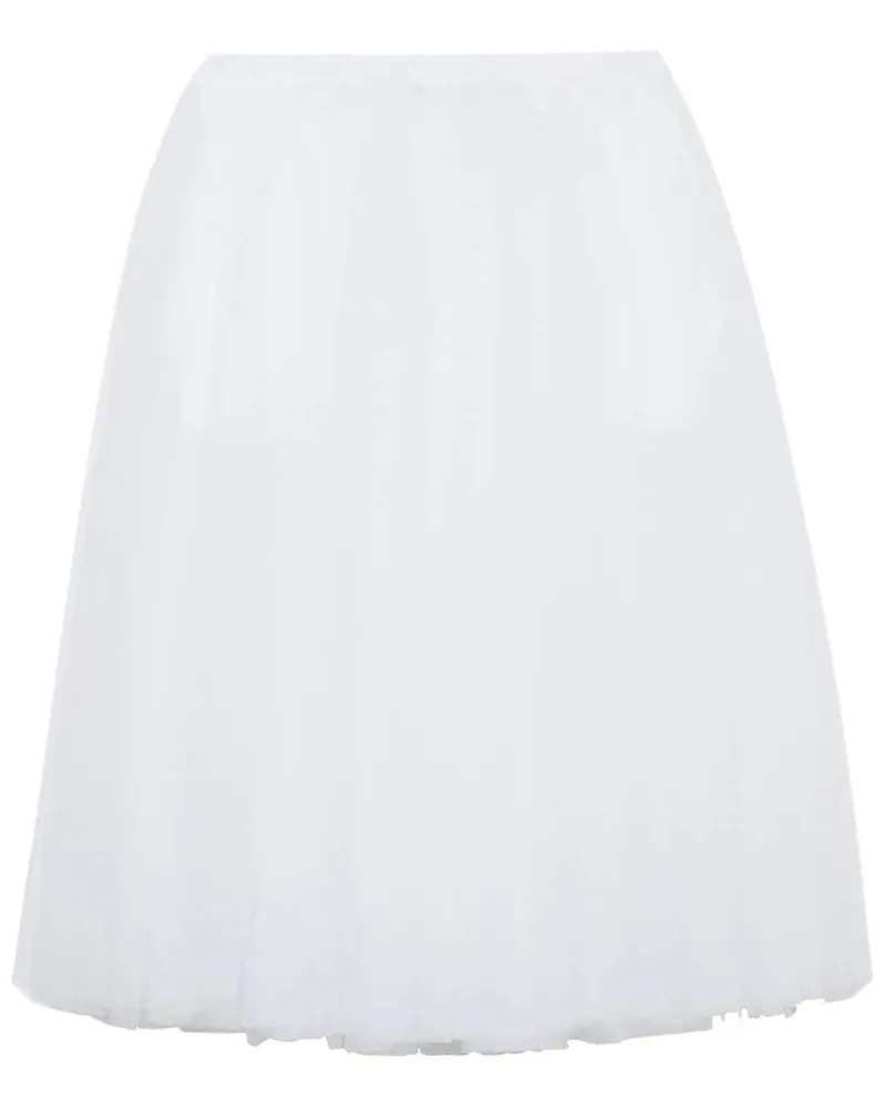 Comme des Garçons Midirock aus Tüll - Weiß Weiß
