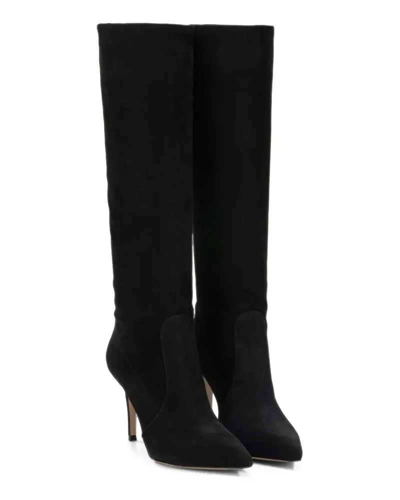 Gianvito Rossi Stiefel aus Wildleder 85mm - Schwarz Schwarz