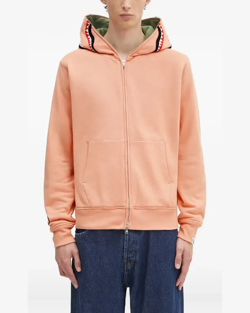 BAPE Kapuzenjacke mit Haimotiv - Rosa Rosa