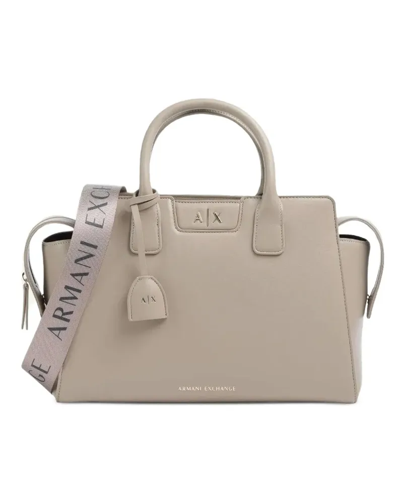 Armani Exchange logo-detail tote bag - Nude Nude