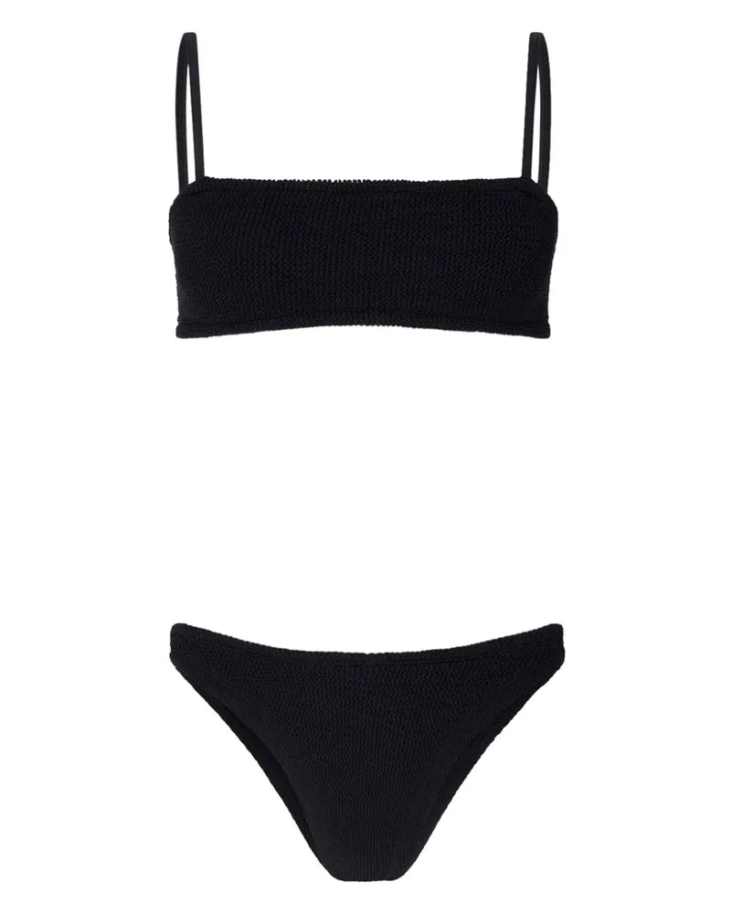 Hunza G Gestrickter Bikini - Schwarz Schwarz
