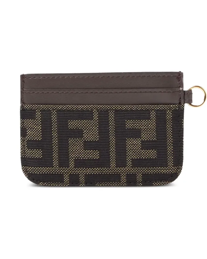 Fendi Kartenetui aus FF-Jacquard - Braun Braun