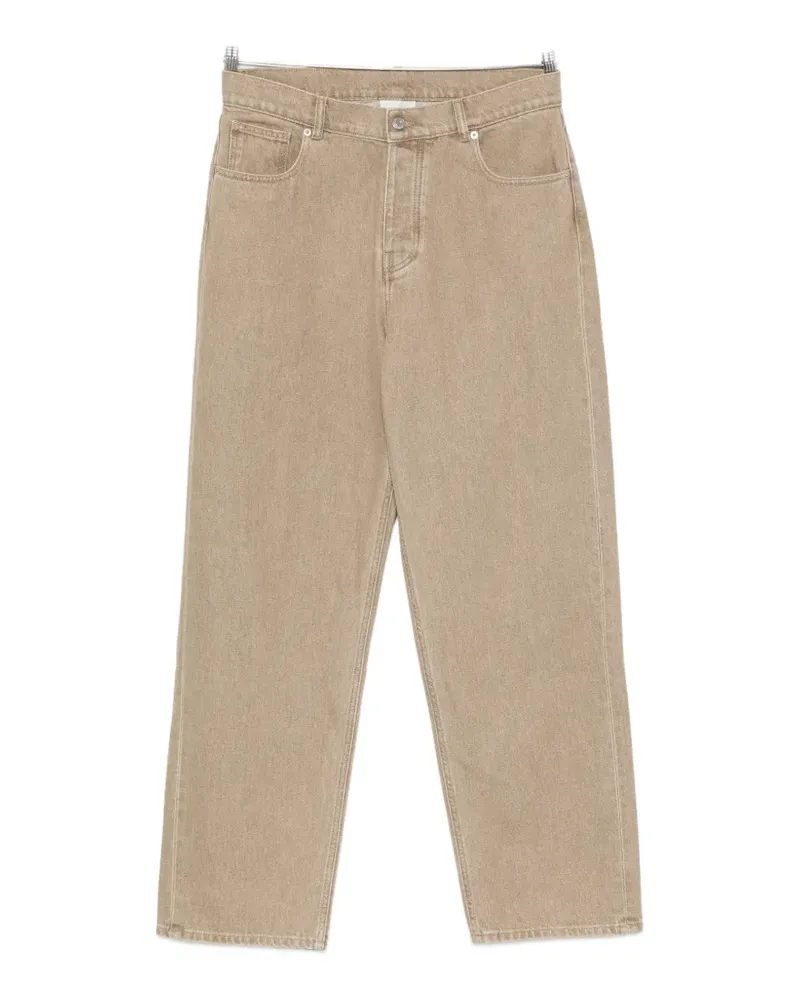 Drôle de Monsieur logo-patch belt-loop jeans - Nude Nude