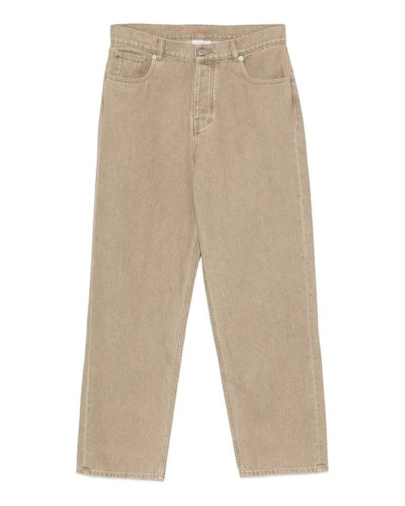 Drôle de Monsieur logo-patch belt-loop jeans - Nude Nude