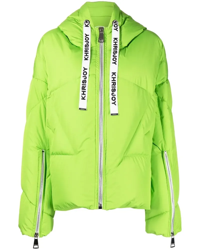 KHRISJOY Gefütterte Iconic Kapuzenjacke - Grün Grün
