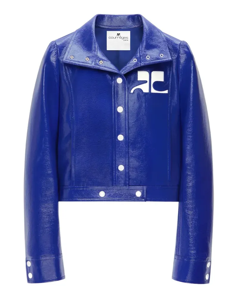 Courrèges Jacke mit Knopfleiste - Blau Blau