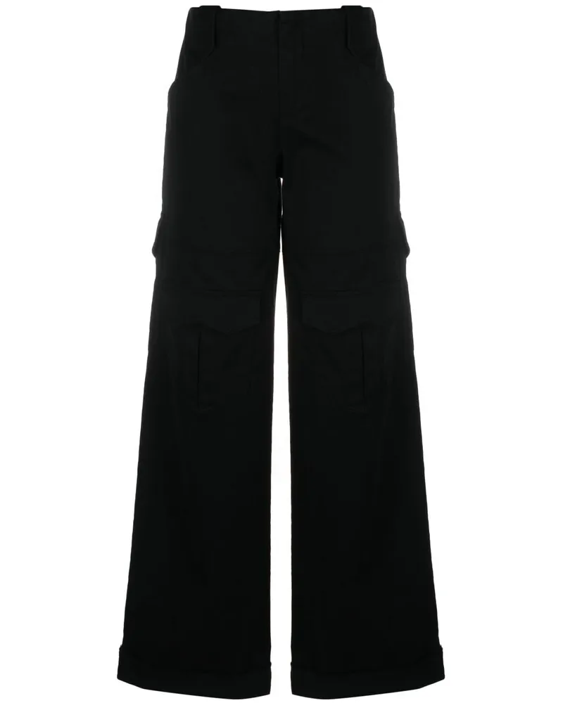 Tom Ford Cargohose mit weitem Bein - Schwarz Schwarz