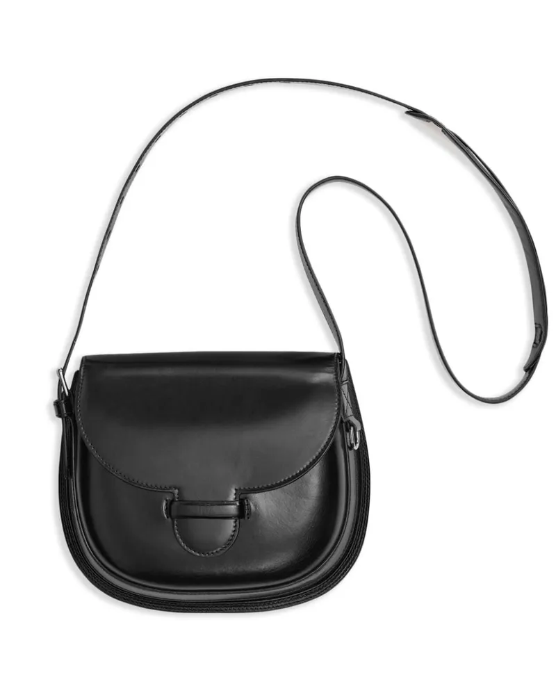 Christophe Lemaire Cartridge Schultertasche - Schwarz Schwarz
