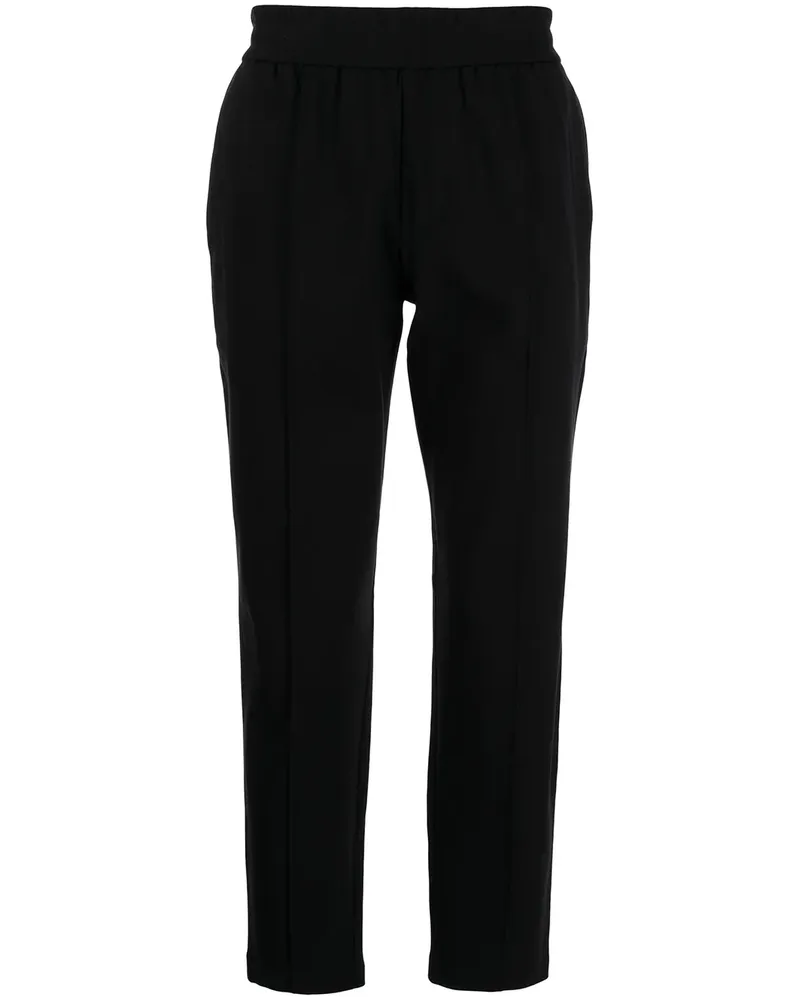 Emporio Armani Schmale Jogginghose mit Stretchbund - Schwarz Schwarz