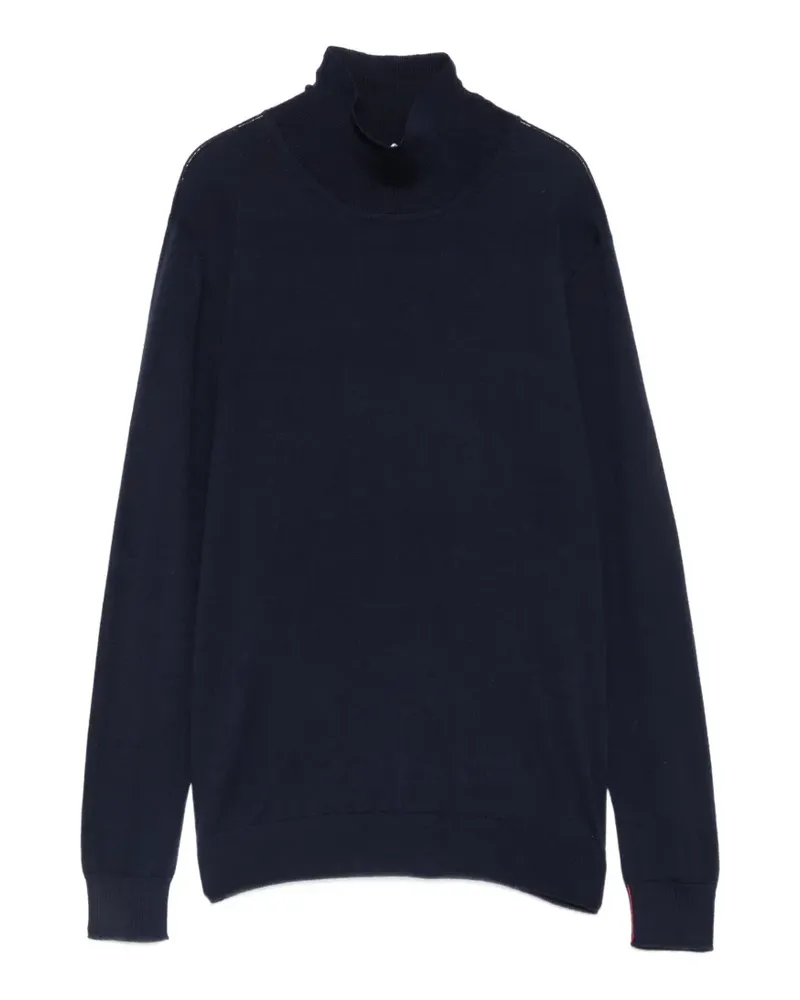 Liviana Conti Langärmeliger Pullover mit Stehkragen - Blau Blau