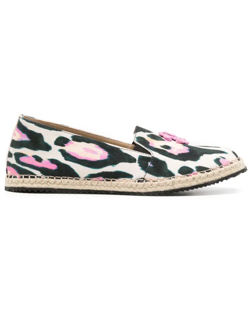 Roberto Cavalli Espadrilles mit grafischem Print - Weiß Weiß