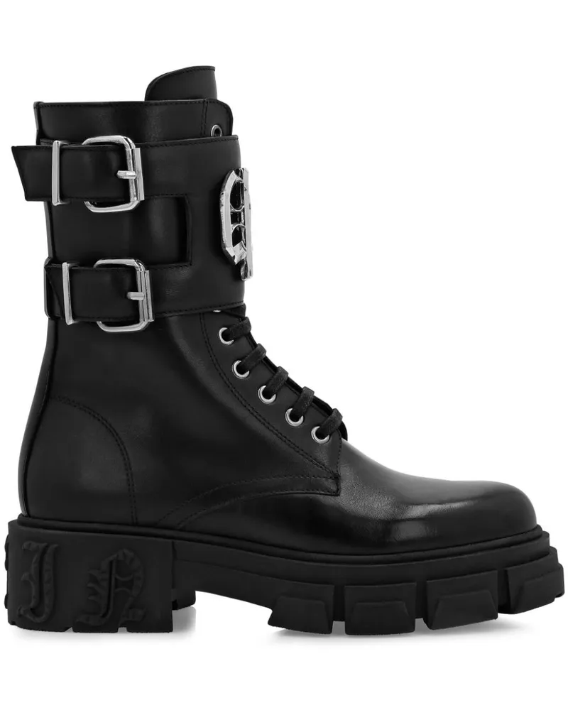 Philipp Plein Halbhohe Gothic Plein Stiefel - Schwarz Schwarz
