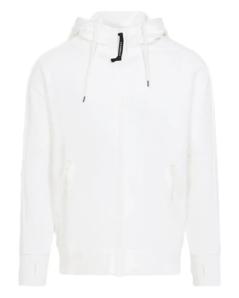 C.P. Company Kapuzenjacke mit Goggle-Detail - Weiß Weiß