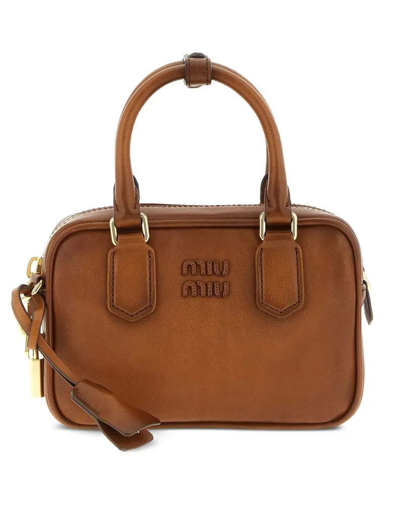 Miu Miu Arcadie tote bag - Braun Braun