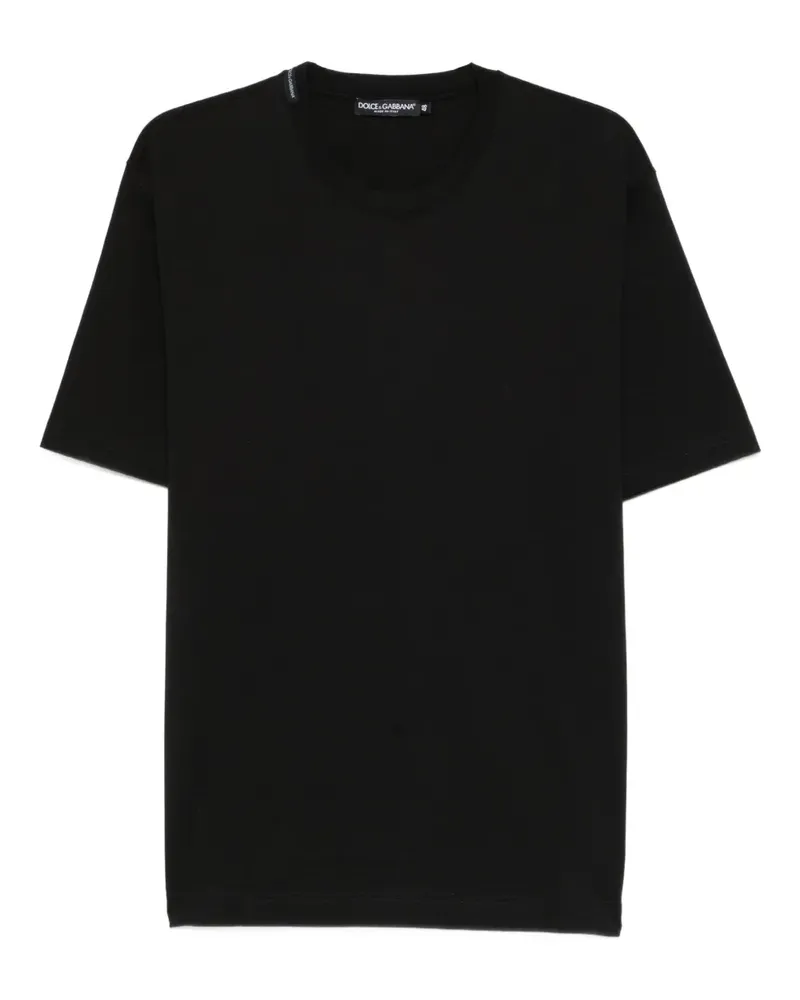 Dolce & Gabbana T-Shirt mit rundem Ausschnitt - Schwarz Schwarz