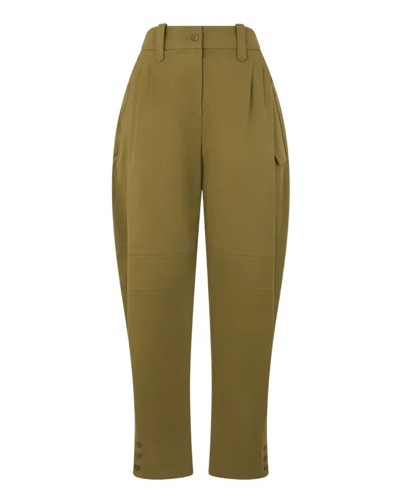 Alberta Ferretti Hose mit Faltendetail - Grün Grün